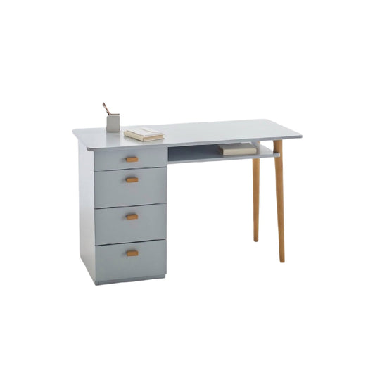 Bureau de travail en MDF et pieds en bois - 120 x 60 x 75