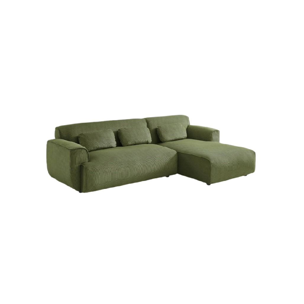 Canapé d'angle en tissu pour salon - 200 x 95 x 85